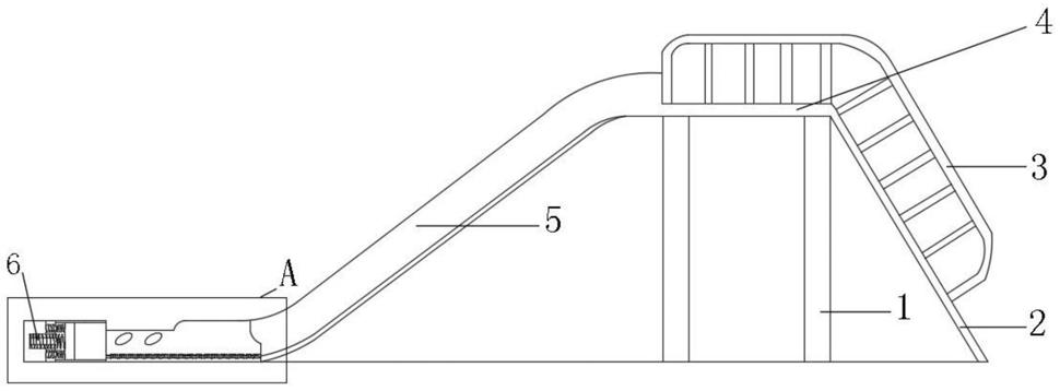 滑滑梯结构图图片