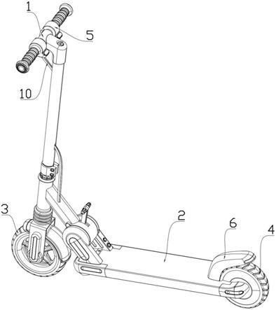 一種電動滑板車的剎車結構的製作方法