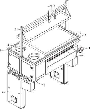 一种屠宰场屠宰用工作台的制作方法