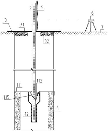 一种测量预应力管桩桩顶及孔口地面高度变化值的工具的制作方法