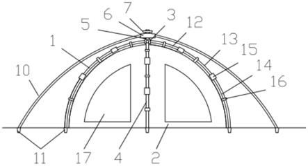 一种支撑稳定的帐篷的制作方法