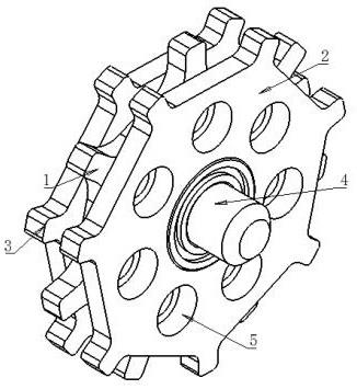 一种重卡组合型紧固配合齿轮的制作方法