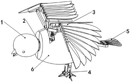 一种仿生麻雀无人机