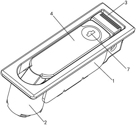 一种电柜用收容式平面锁的制作方法