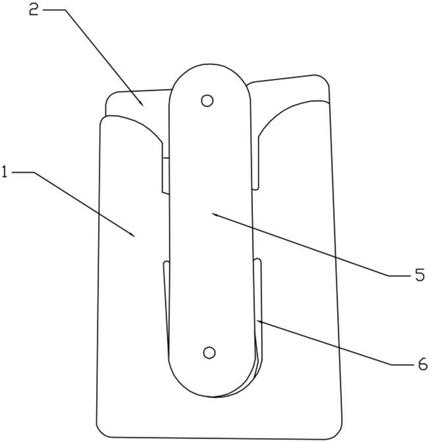 一种便携式背贴手机的折叠伸缩眼镜的制作方法