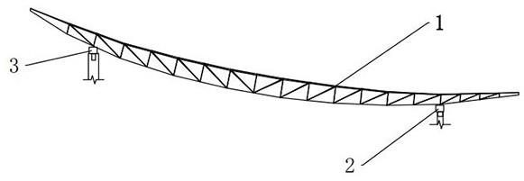 一種超長倒三角弧形管桁架施工方法與流程