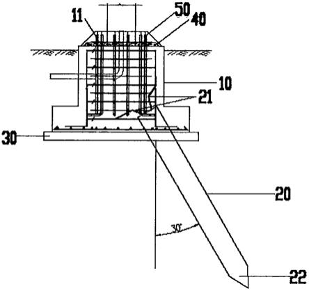 一种合杆杆件小圬工量桩基础结构的制作方法