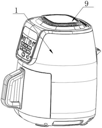 一种增加电机寿命的空气炸锅的制作方法