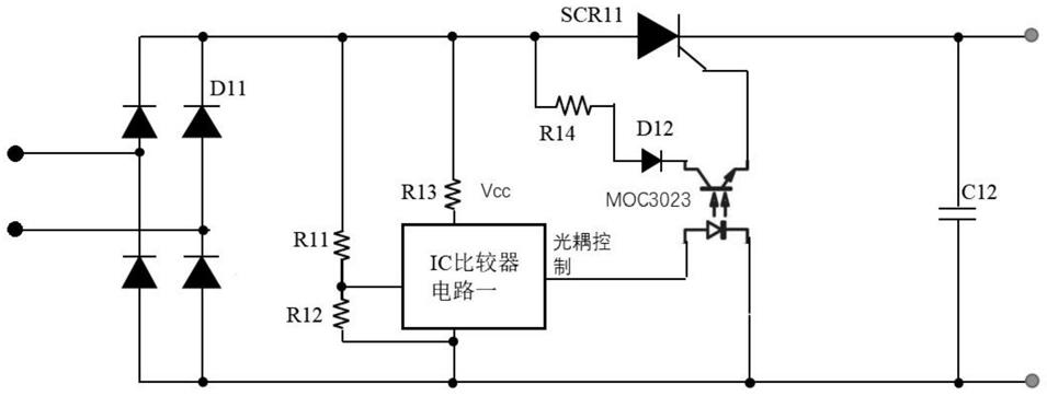 可变交流电压转恒压直流电压的保护电路的制作方法