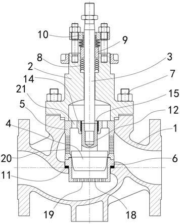 单座调节阀结构图图片