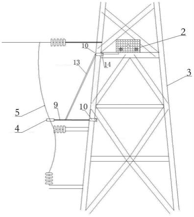 一种用于风电线路的自取电防鸟害装置的制作方法