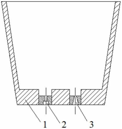 本实用新型属于钢包结构技术领域,具体涉及一种提高底吹透气率的炼钢