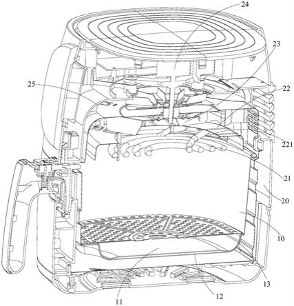 一种炸篮组件以及空气炸锅的制作方法