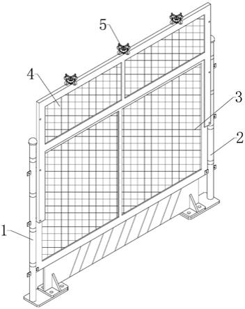 一种用于建筑工程施工场地的警示栏的制作方法