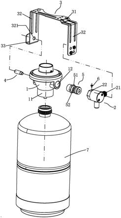 一种液化气瓶连接装置及燃气取暖器的制作方法
