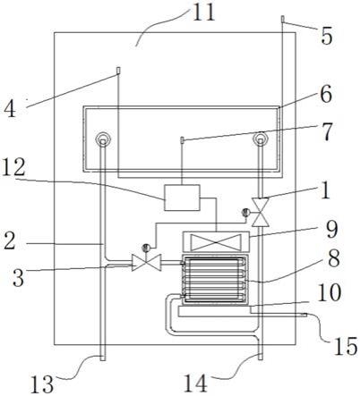 一种双回路中央空调变频电柜用冷媒冷却装置的制作方法