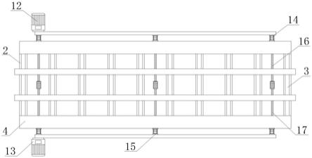 一种栈桥板作业用具有防偏移限位组件的宽度调节装置的制作方法