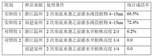 一种提高红树植物秋茄幼苗抗低温能力的种植方法与流程