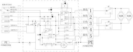 方舱车排风百叶窗用电源电路的制作方法