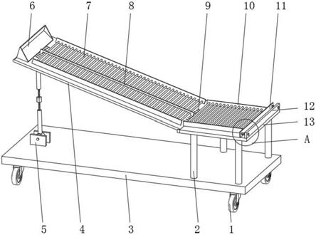 一种主碳罐组装用改进型垫板滑梯的制作方法