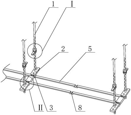 建筑通风管道用吊杆结构的制作方法