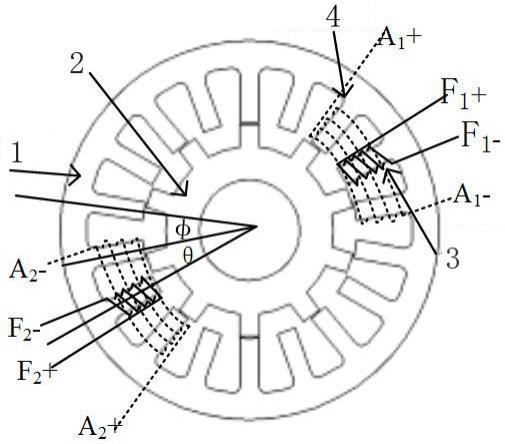 一种电枢线圈跨极缠绕的电励磁双凸极电机