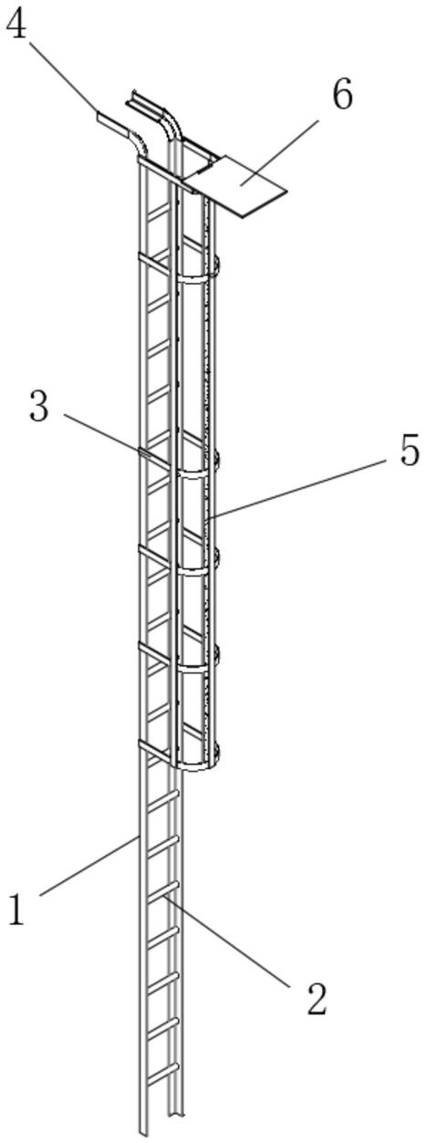 一种房屋建筑施工用爬梯结构的制作方法