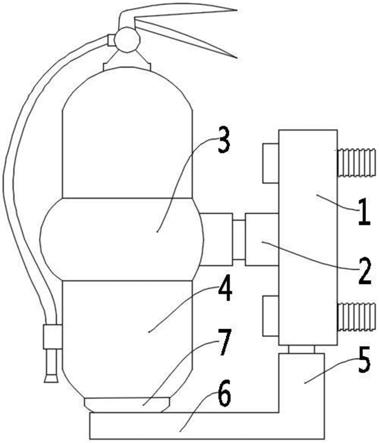 汽车用消防器固定装置