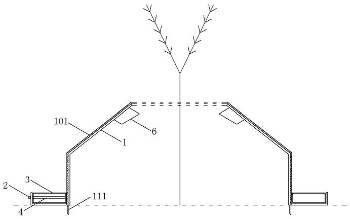 一种绿色建筑顶层花木根部防护排水防尘罩的制作方法