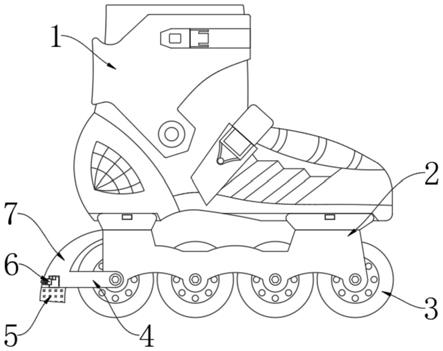溜冰鞋结构图片