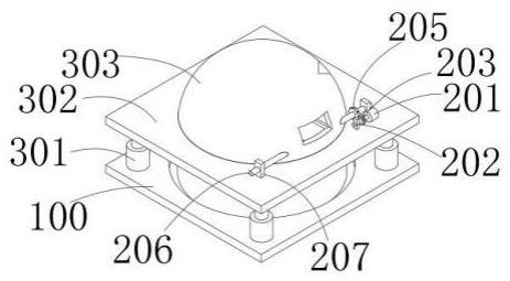 一种用于坚果加工的送料提升装置的防溅射机构的制作方法