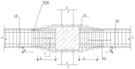 一种梁变截面加固的施工方法及构造与流程