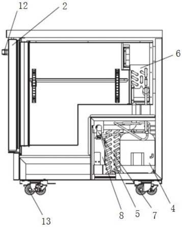一种压缩制冷并带强制蒸发装置的冷柜的制作方法