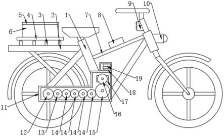 一种踏板式无链条无级变速自行车的制作方法