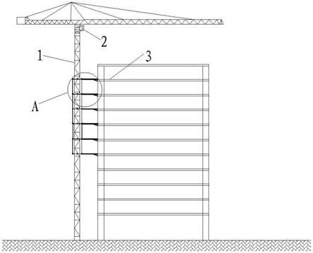 一种建筑施工固定式塔吊塔身倾斜监测报警装置的制作方法