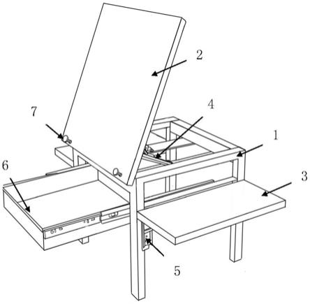 一种多功能画板桌