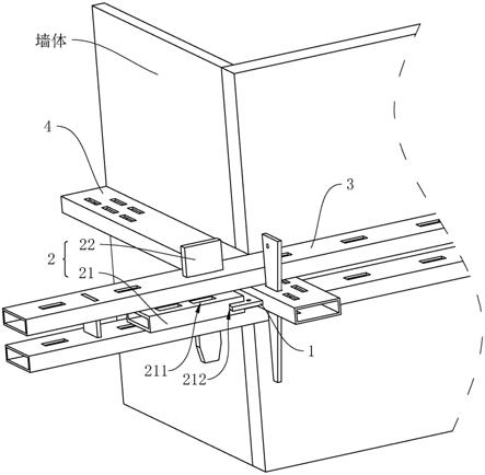 一种用于墙体木模板加固型材的支撑机构的制作方法