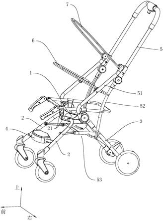 一种可折叠的婴童推车骨架的制作方法