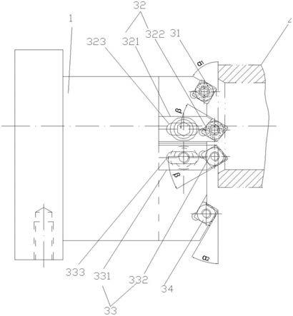 用于车端面倒角的组合刀具的制作方法