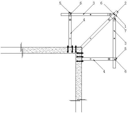 一种过桥工字梁方角搭设装置的制作方法