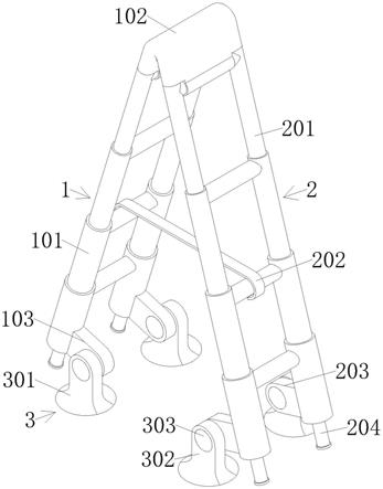 一种室内装饰施工用多功能防偏移人字梯的制作方法