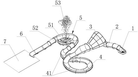 一种喇叭飞碟喷泉组合滑梯的制作方法