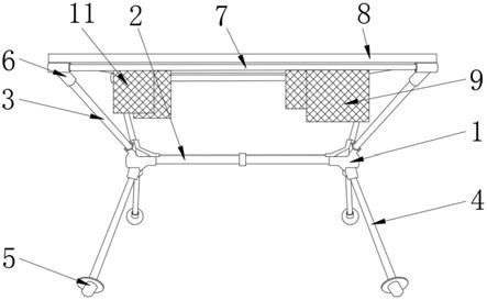 一种可收纳户外折叠桌的制作方法
