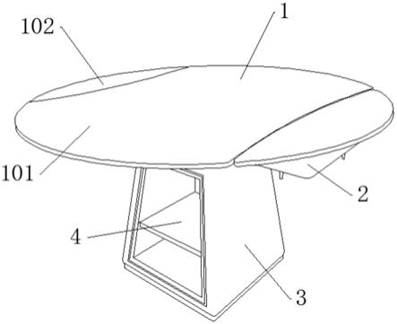 一种旋转折叠餐桌的制作方法