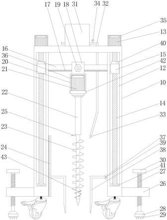 一种用于建筑基坑施工土壤的旋钻装置的制作方法