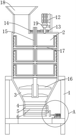 一种建筑行业用间歇出料搅拌装置的制作方法