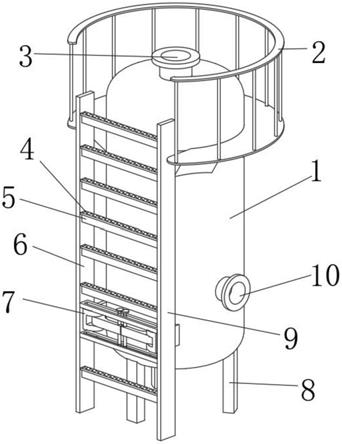 附带防滑安全爬梯的立式槽罐的制作方法
