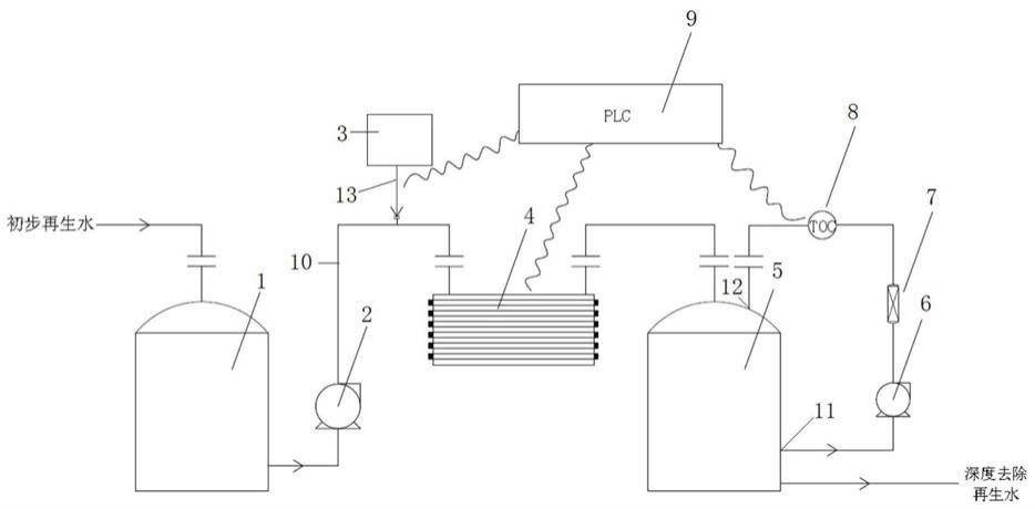 一种再生水中痕量小分子有机物的去除系统的制作方法