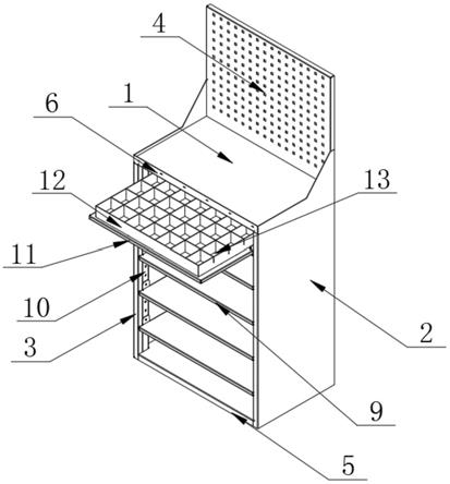 一种焊接置物工具柜的制作方法