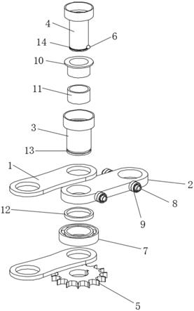 一种PET吹瓶机直线机链板结构的制作方法